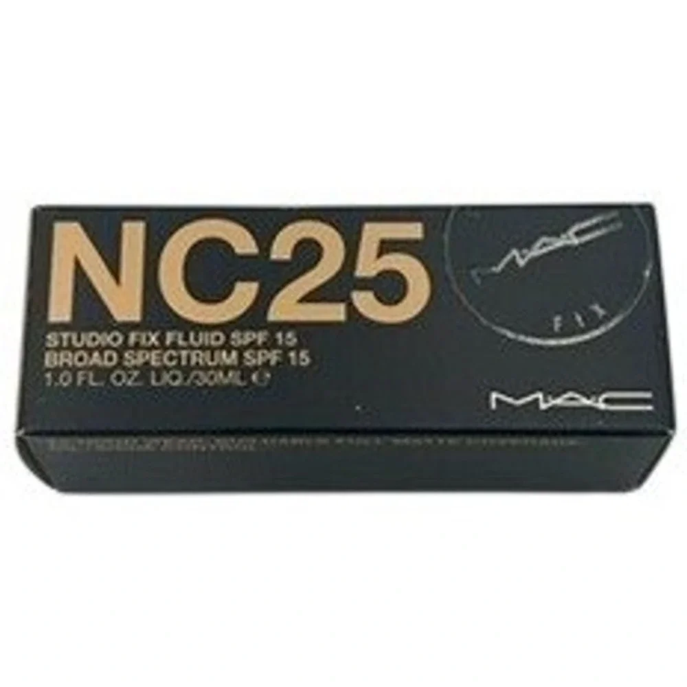 MAC Studio Fix Fluid‎ Foundation Unisex 1oz NC25 New SPF 15 Matte Coverage